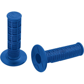 Flange Style Stealth MX Grips - Blue
