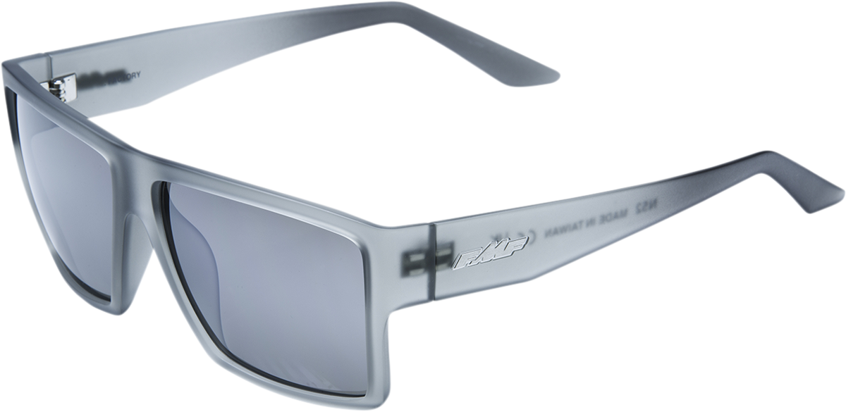 FMF Factory Sunglasses - Matte Crystal Smoke - Silver Mirror Lens F-61502-252-01