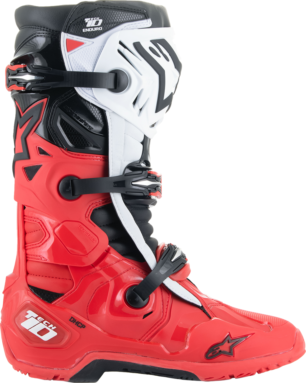 ALPINESTARS Tech 10 Enduro Boots - Bright Red/Black/White - US 13 / EU 48 2010025-3016-13