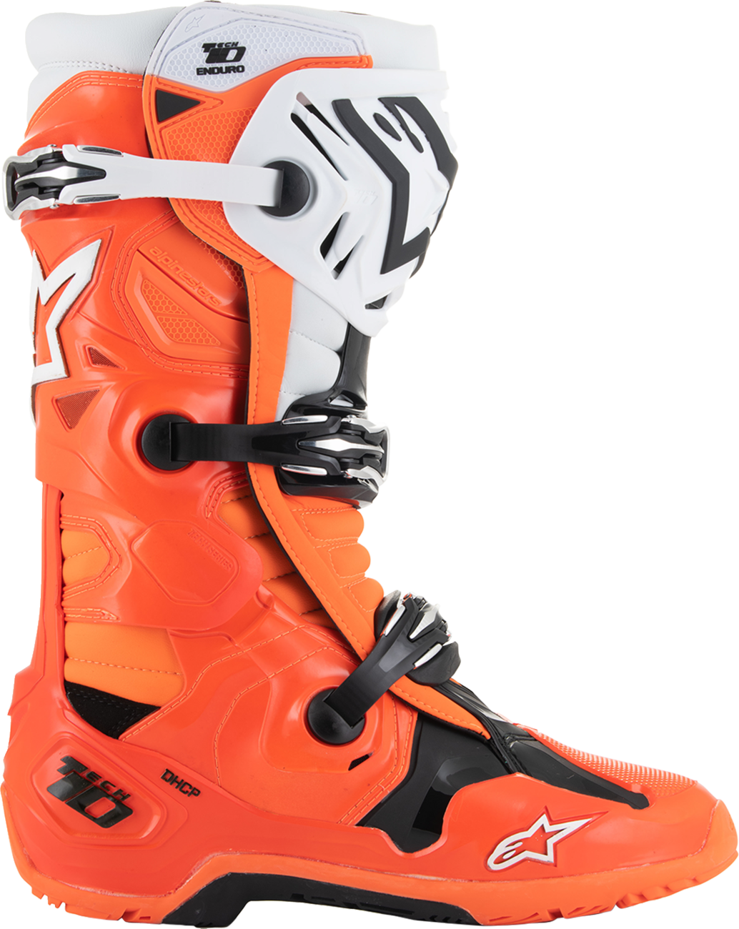 ALPINESTARS Tech 10 Enduro Boots - Fluorescent Orange/Black/White - US 13 / EU 48 2010025-4512-13