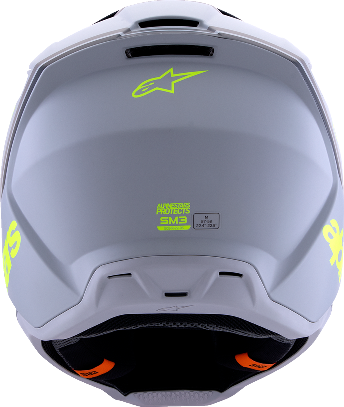 ALPINESTARS SM3 Helmet - Radium - Matte Gray/Black/Yellow Fluo - 2XL 8300826-9510-XXL