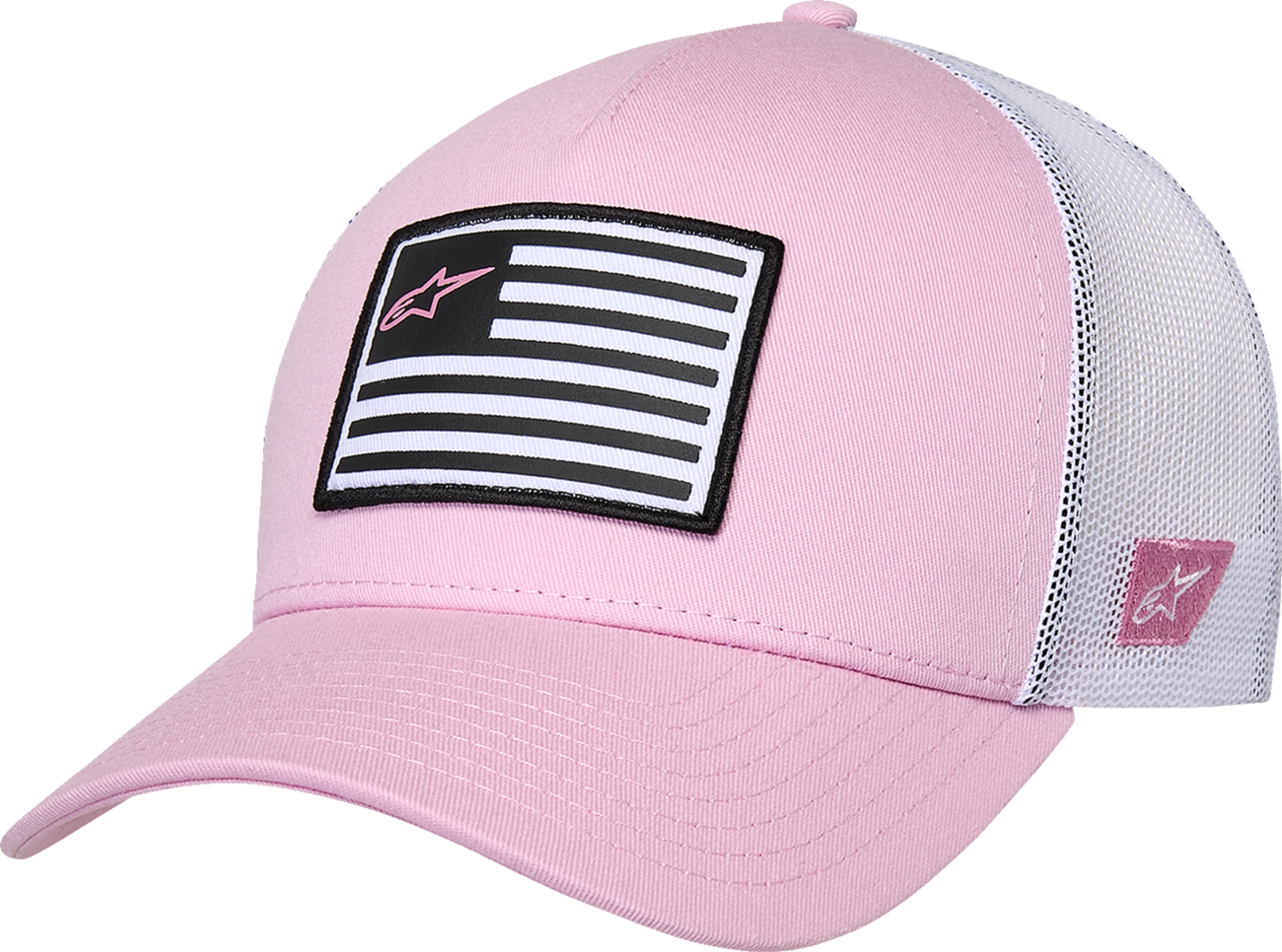 ALPINESTARS Flag Snapback Hat - Pink/White 1211-81013-3139-OS