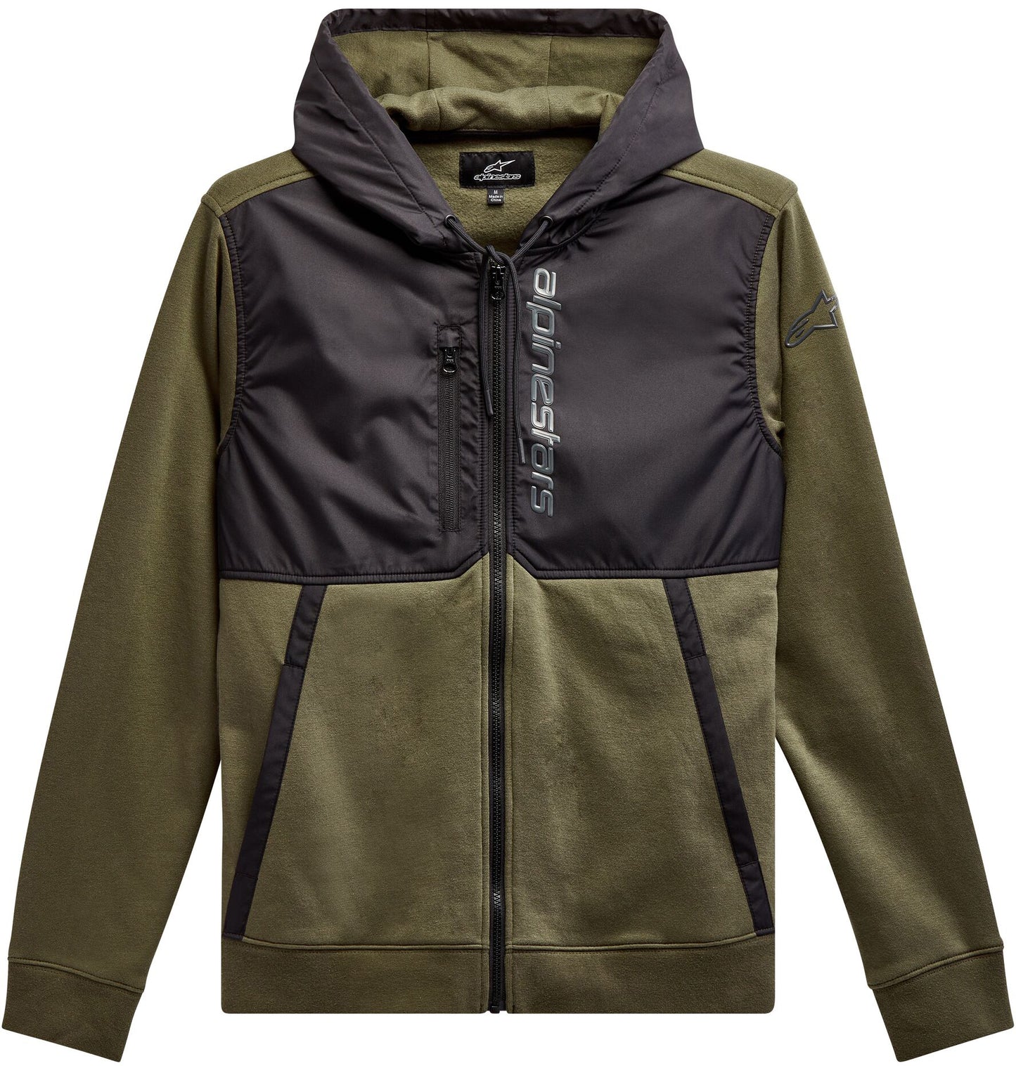Aligned Hoodie Military/Black Sm