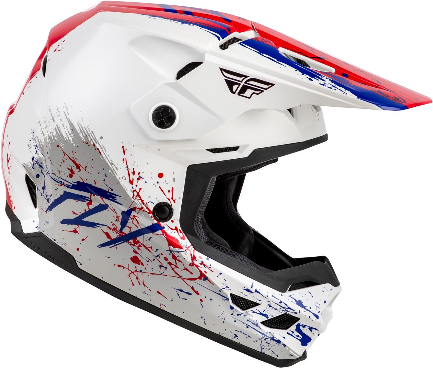 Youth Kinetic Drip Helmet Red/White/Blue Ym
