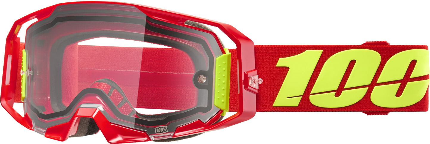 Armatic Enduro Moto Goggle Red Clear Lens