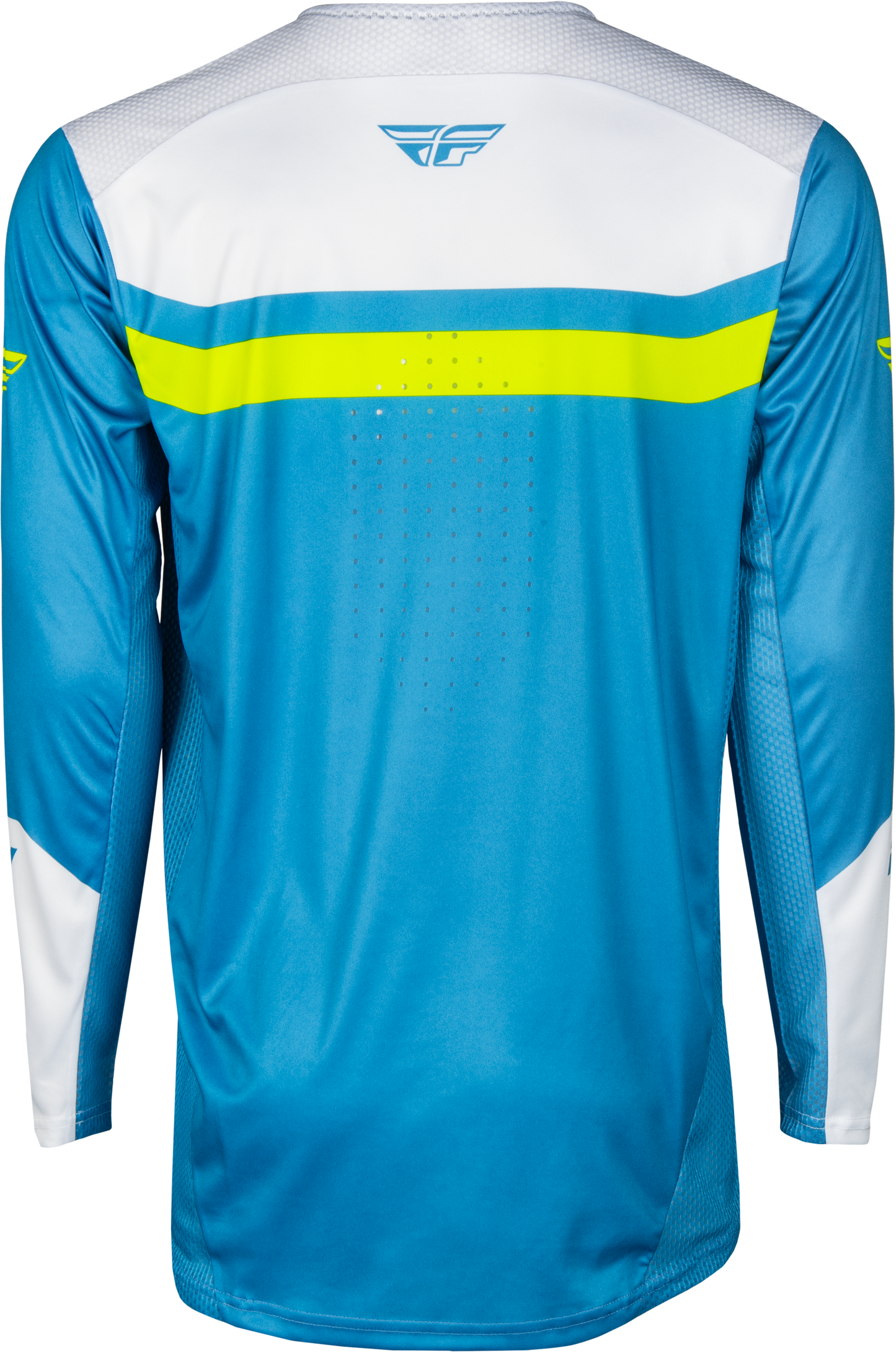 Youth Rayce Bicycle Jersey Blue/White/Lime Green Yxl
