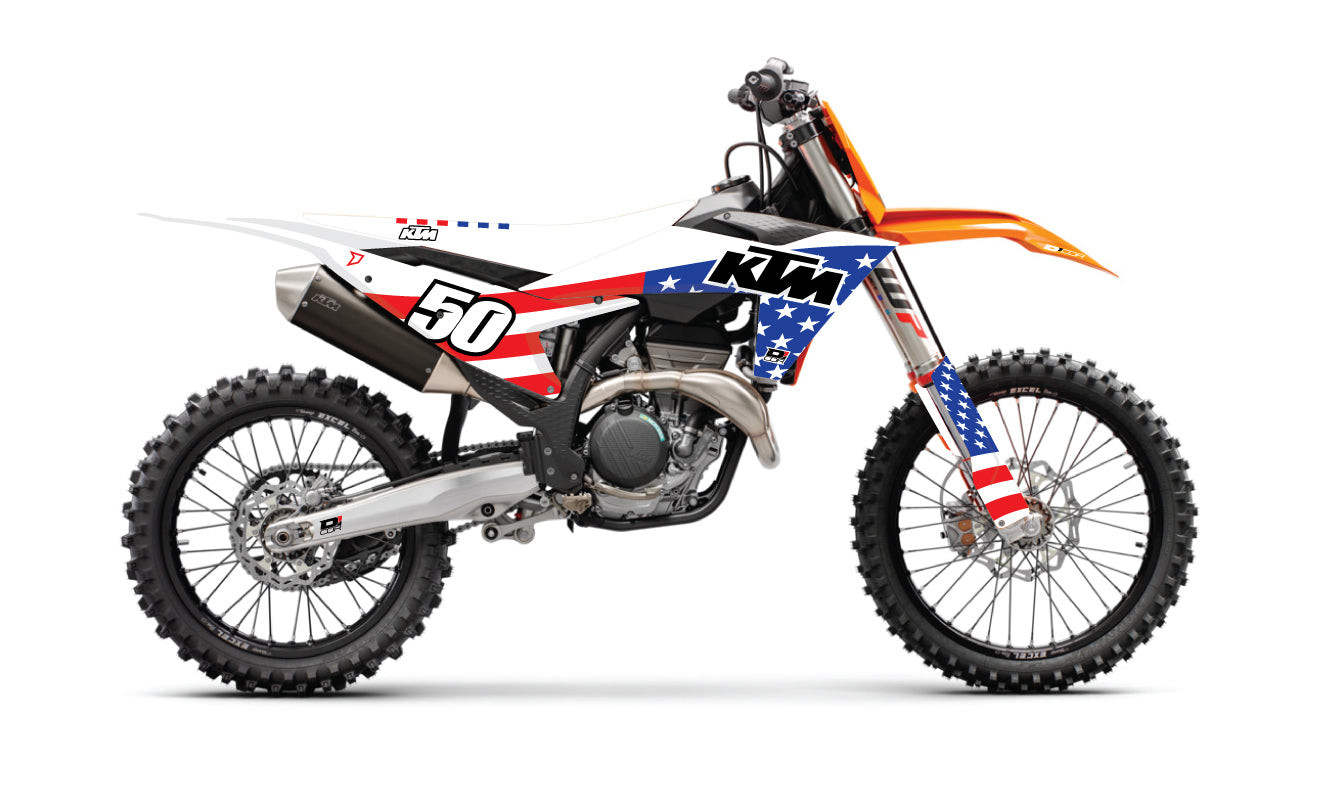 Complete Kit Usa Ktm Sx/F 125 250 Wht Bg