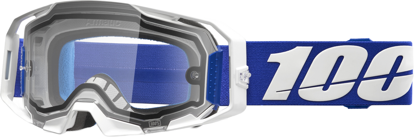 Armatic Enduro Moto Goggle Blue Clear Lens