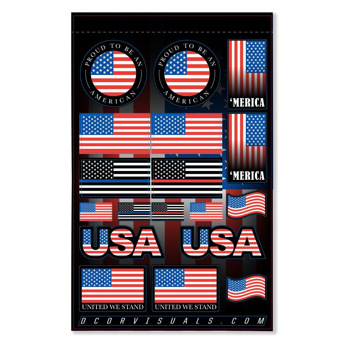 Usa Sticker Sheet