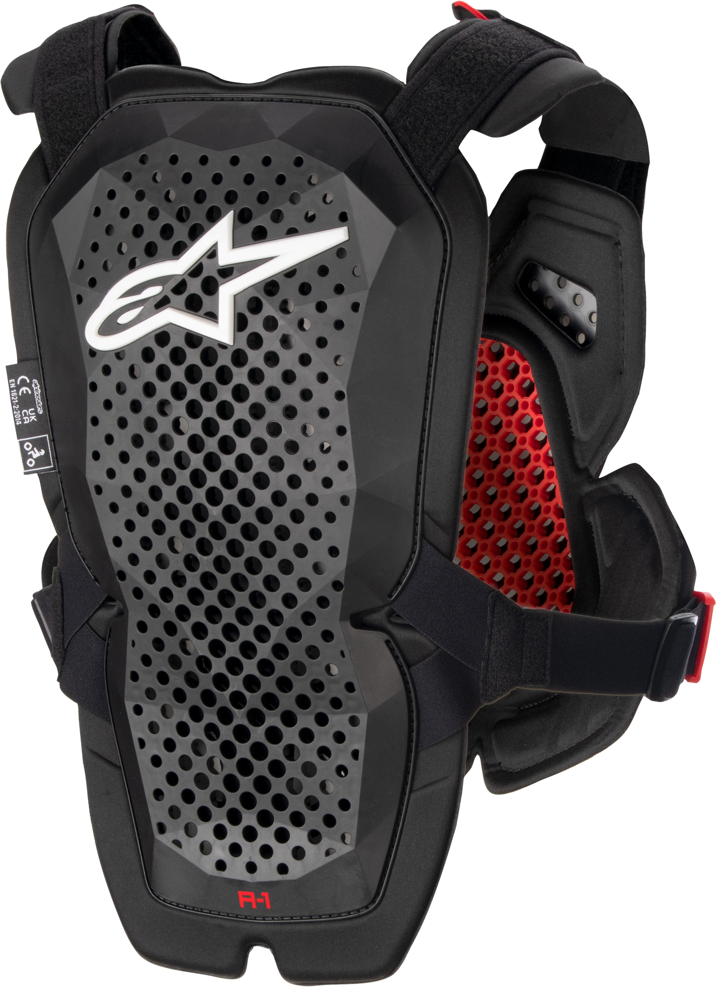 A 1 Chest Protector Anthracite/Black/Red Md/Lg