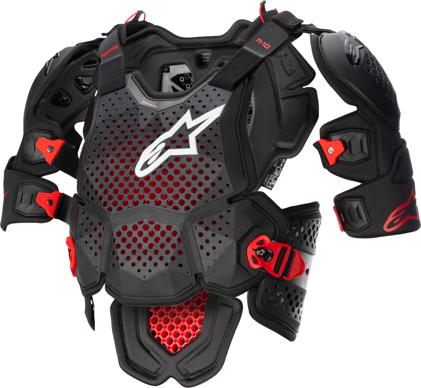 A 10 V2 Full Chest Protector Anthracite/Black/Red Xl/2x
