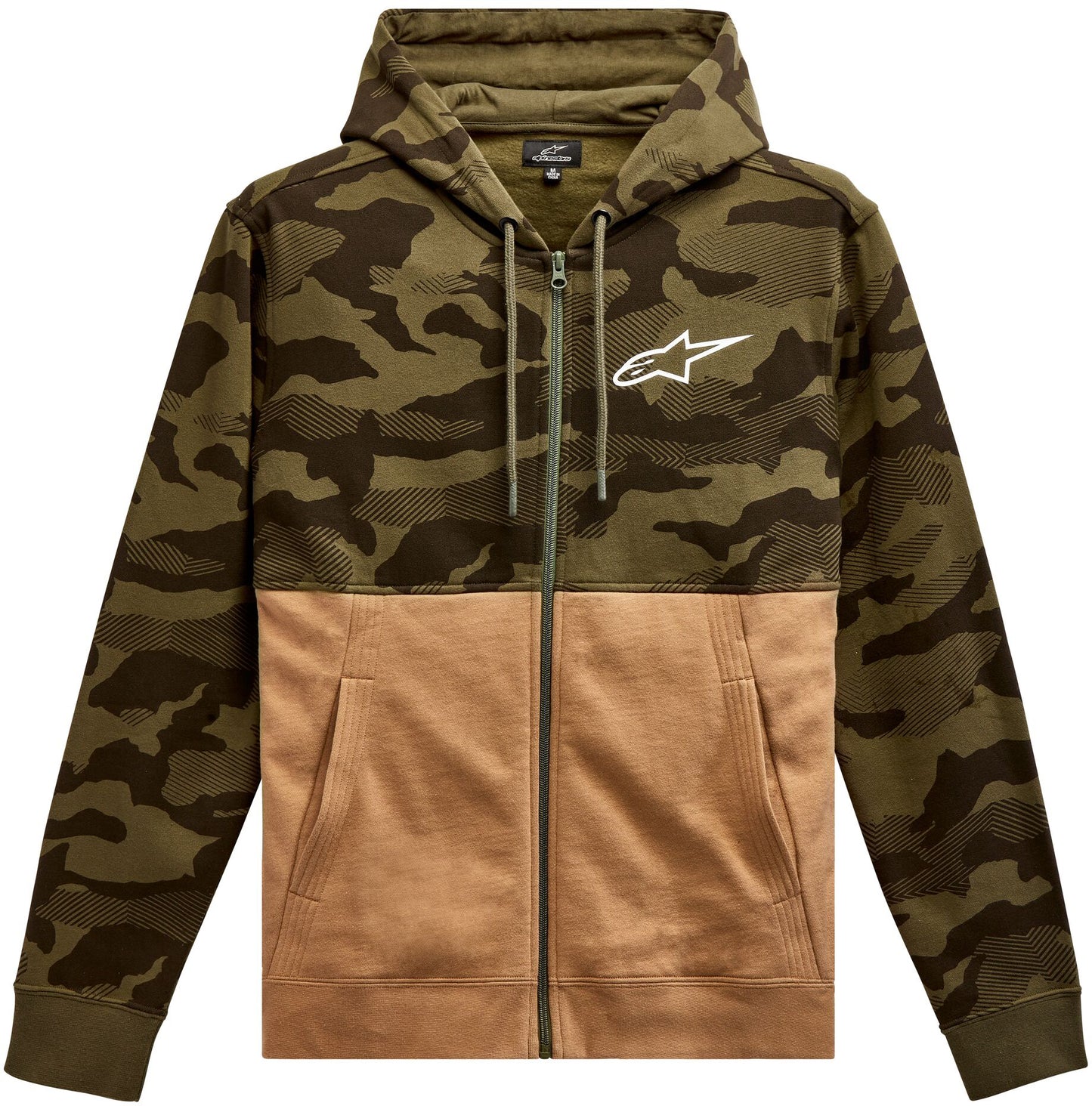 Camo Block Hoodie Military/Sand 2x