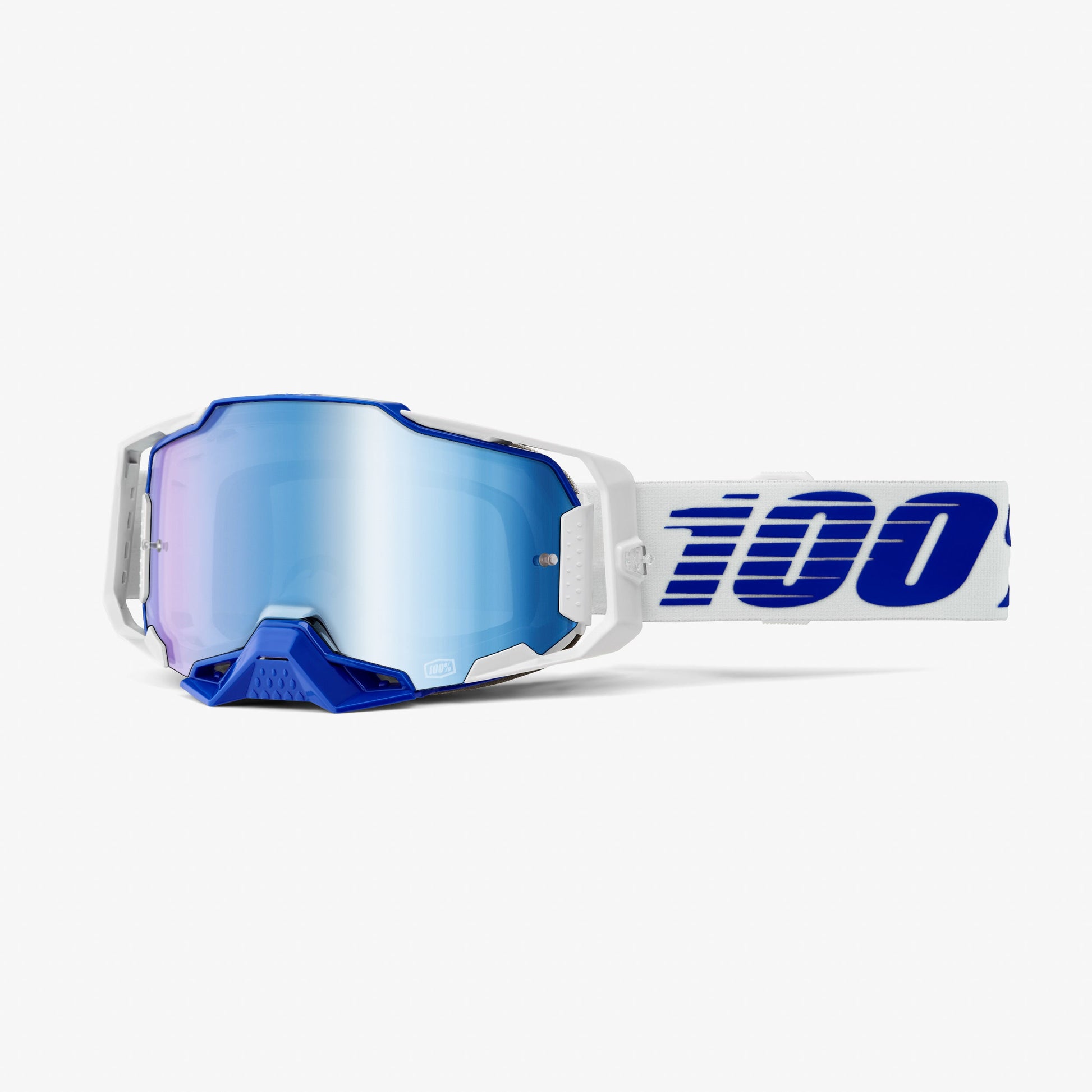 100% Armega Goggle - Blue Mirror Blue