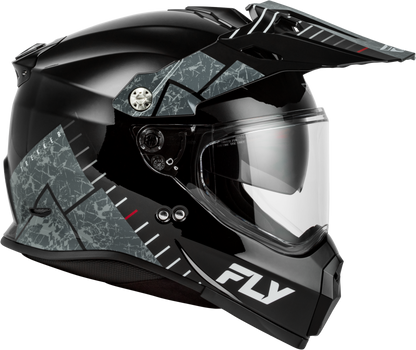 Fly Trekker Granite Helmet Black/Grey 2x
