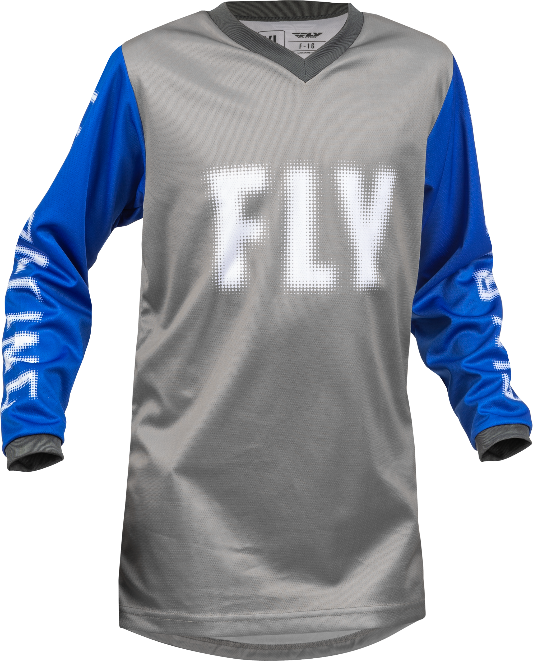 Youth F 16 Jersey Grey/Blue Ym
