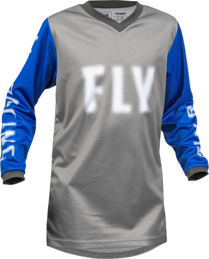 Youth F 16 Jersey Grey/Blue Yl
