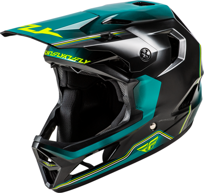Yth Rayce Repeat Bicycle Hlmt Black/Teal/Hi Vis Ys
