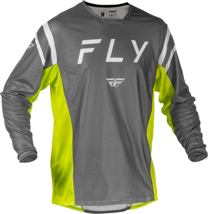 Kinetic Mesh Center Jersey Grey/White/Hi Vis Xl