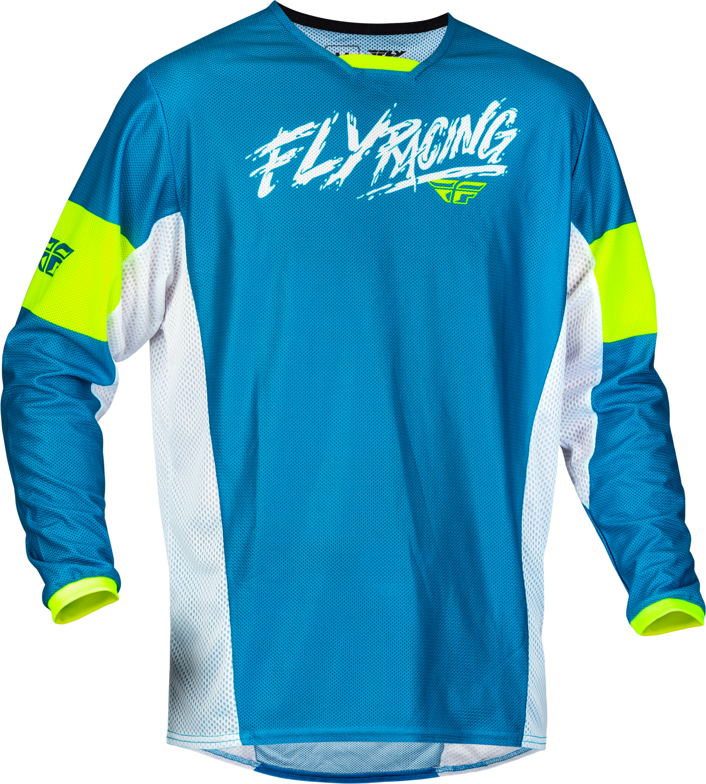 Yth Kinetic Mesh Khaos Jersey Blue/White/Hi Vis Yx