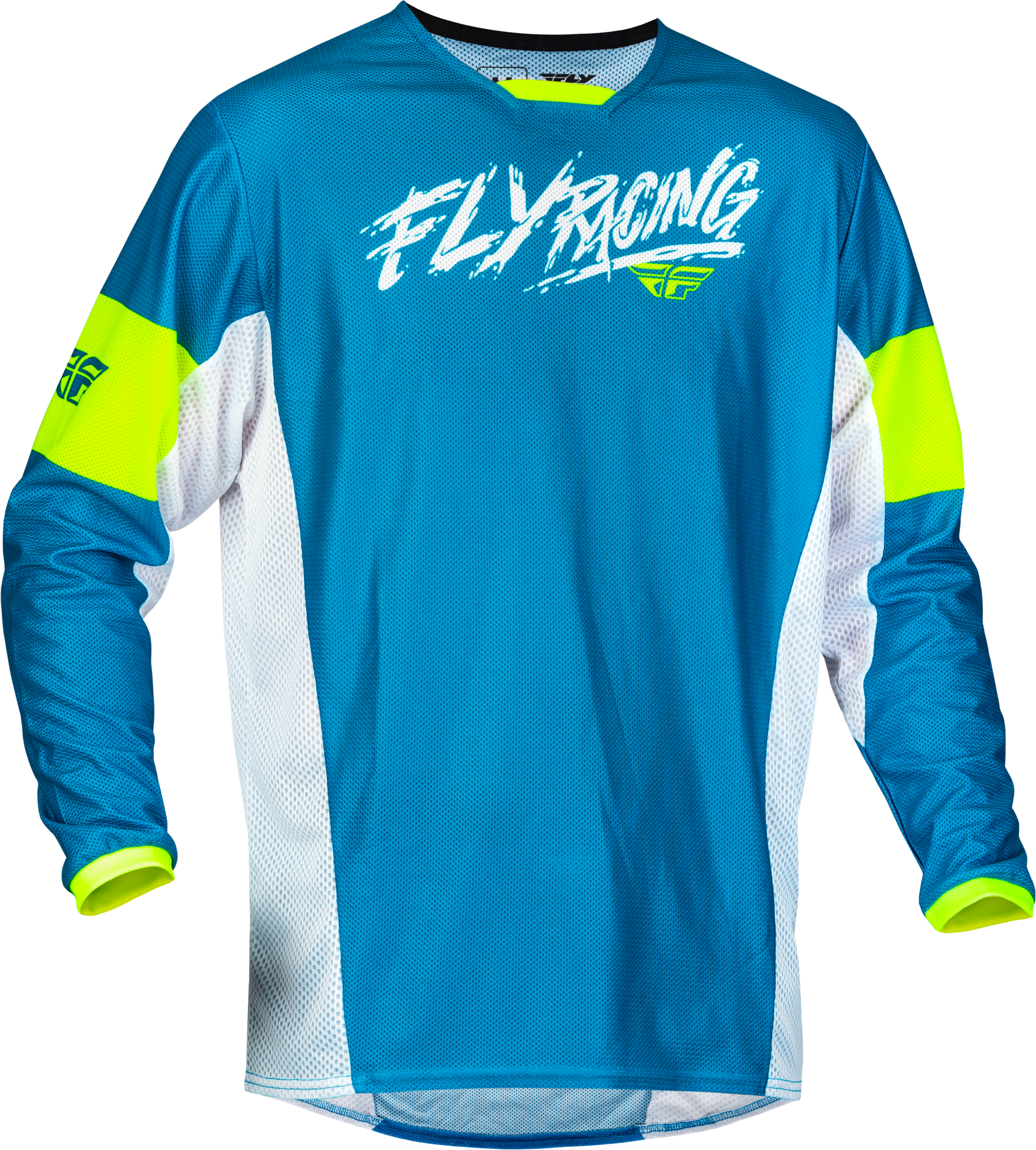 Yth Kinetic Mesh Khaos Jersey Blue/White/Hi Vis Yx
