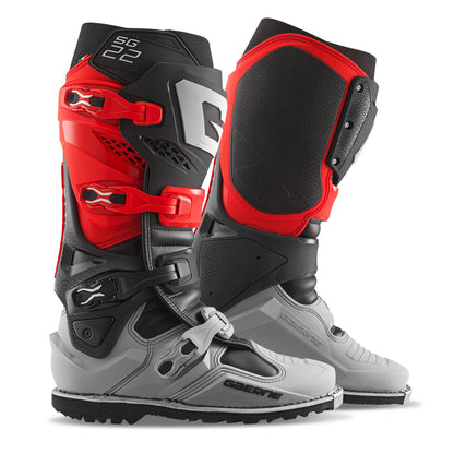 Sg22 Gore Tex Enduro Le Boots Red/Black/Grey Sz 10