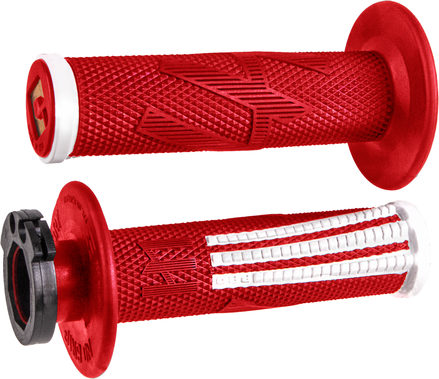 ODI Emig Pro V2 Lock On Grip - Red/White