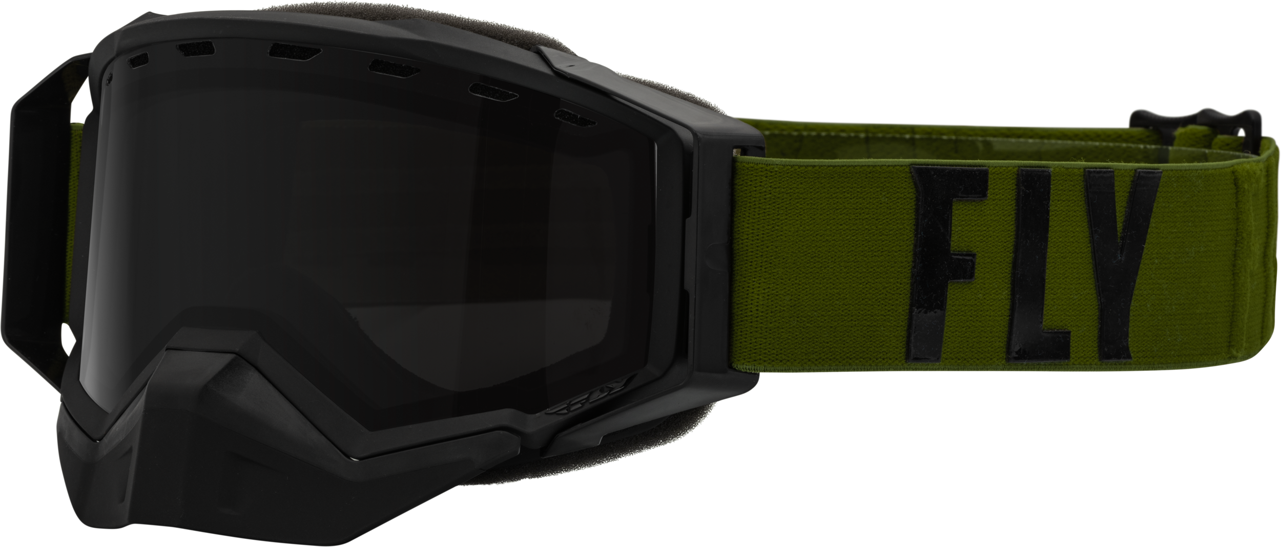 Zone Pro Snw Goggle Olive/Blk W/ Polarized Smoke Lens