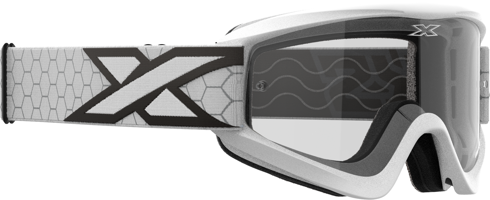 Flat Out Clear Goggle White/Black Clear