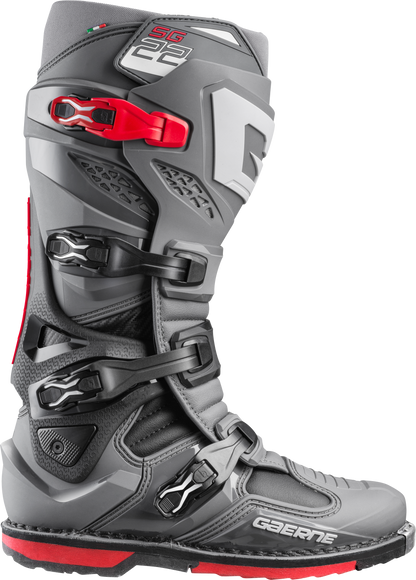 Gaerne SG-22 Boots - Anthracite/Black/Red
