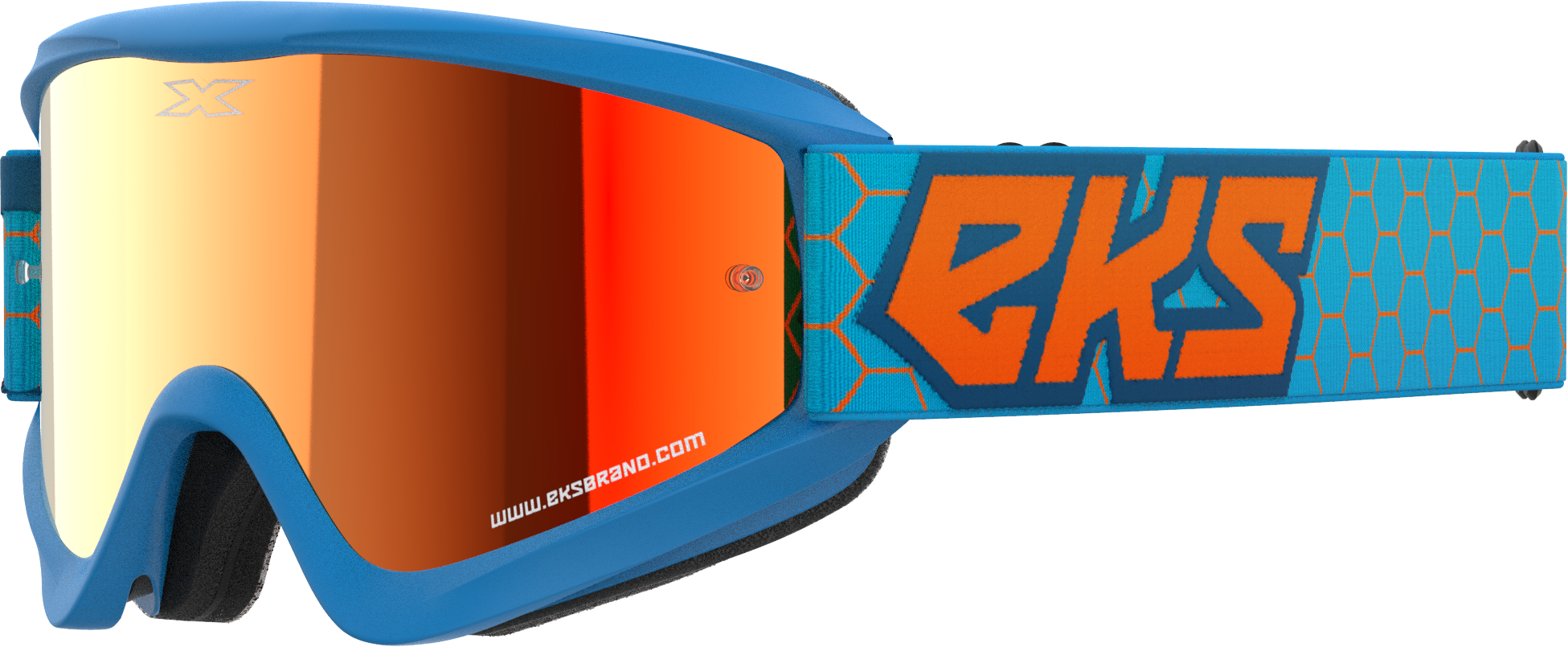 Flat Out Mirror Goggle Cyan/Flo Orange Red Mirror
