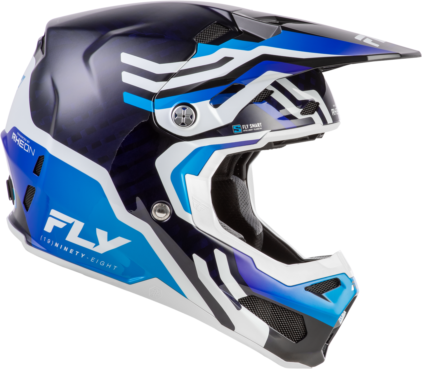 Formula S Carbon Byte Helmet Blue Carbon/Blue/White Md