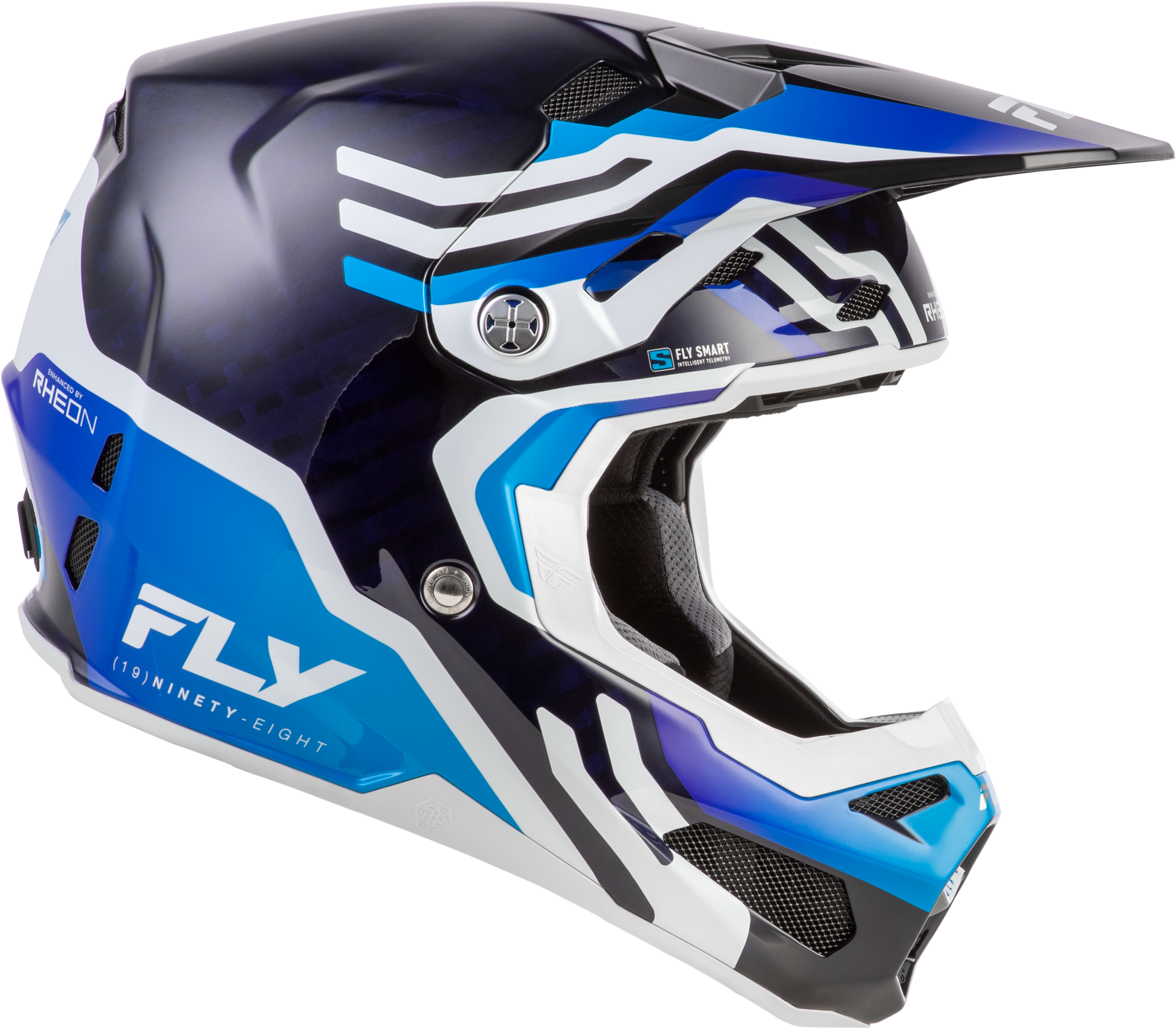 Formula S Carbon Byte Helmet Blue Carbon/Blue/White Sm