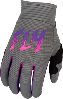 Youth F 16 Gloves Grey/Pink/Purple Ym