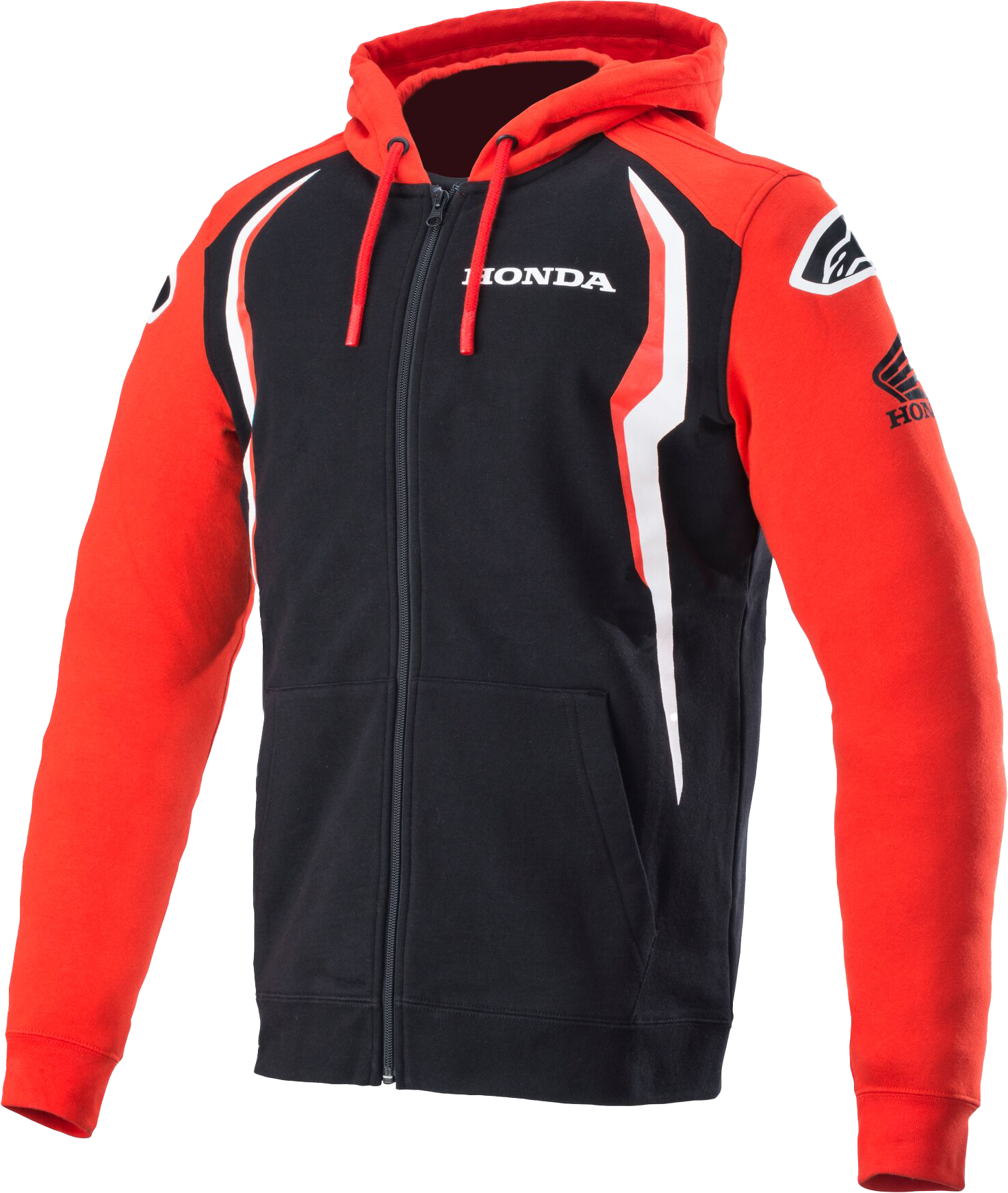 Honda Zip Hoodie Red/Black Sm