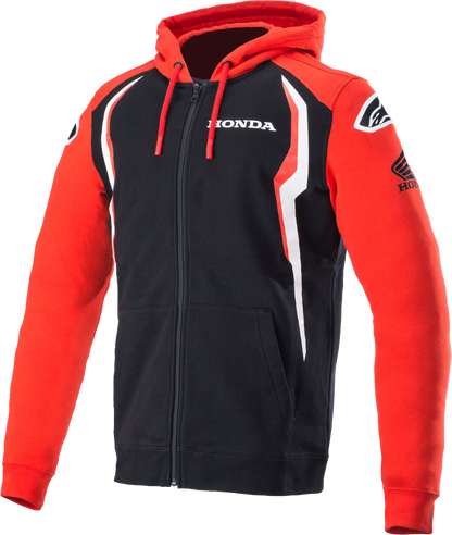 Honda Zip Hoodie Red/Black Sm