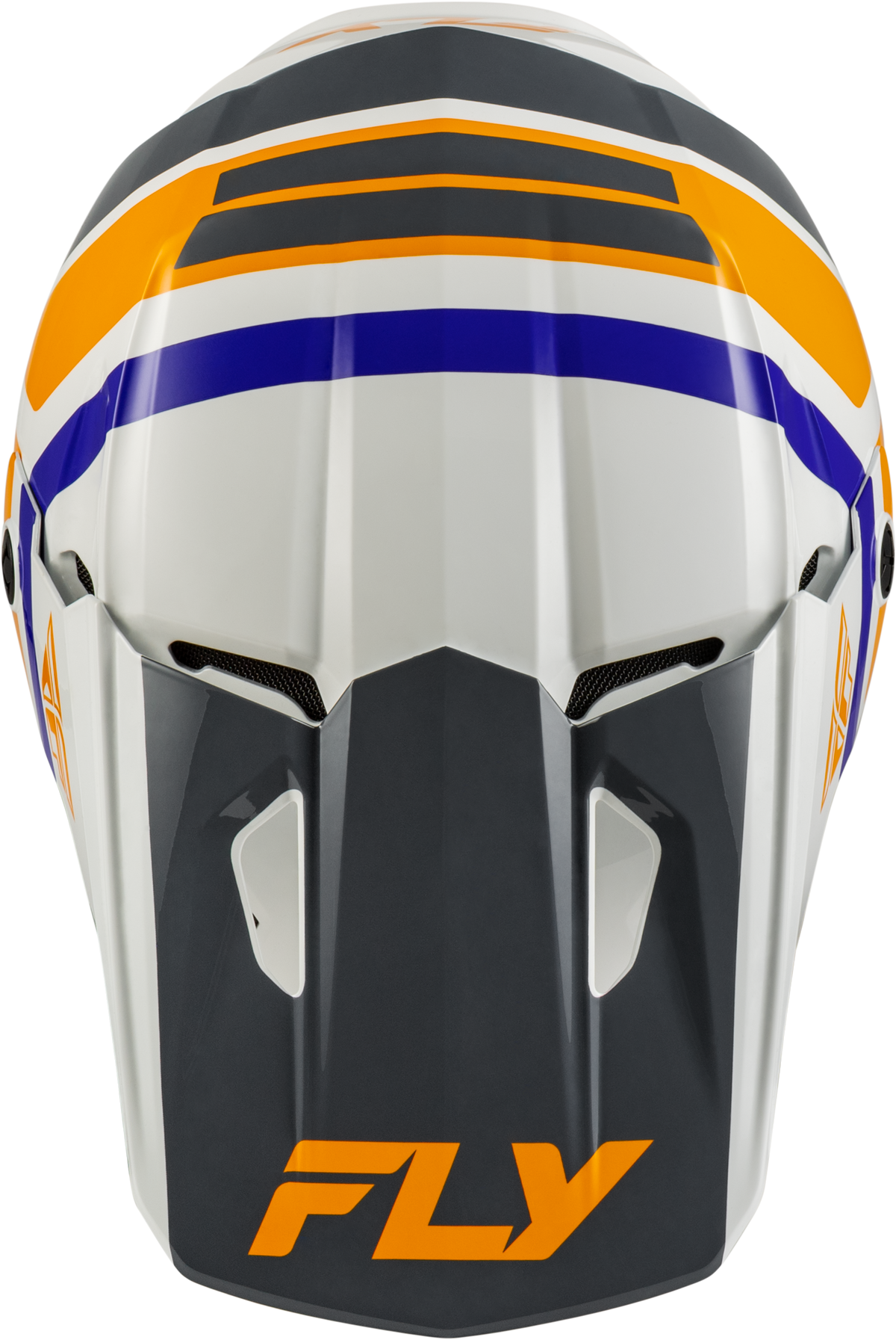 Youth Kinetic Scrap Helmet White/Orange/Blue/Grey Ym