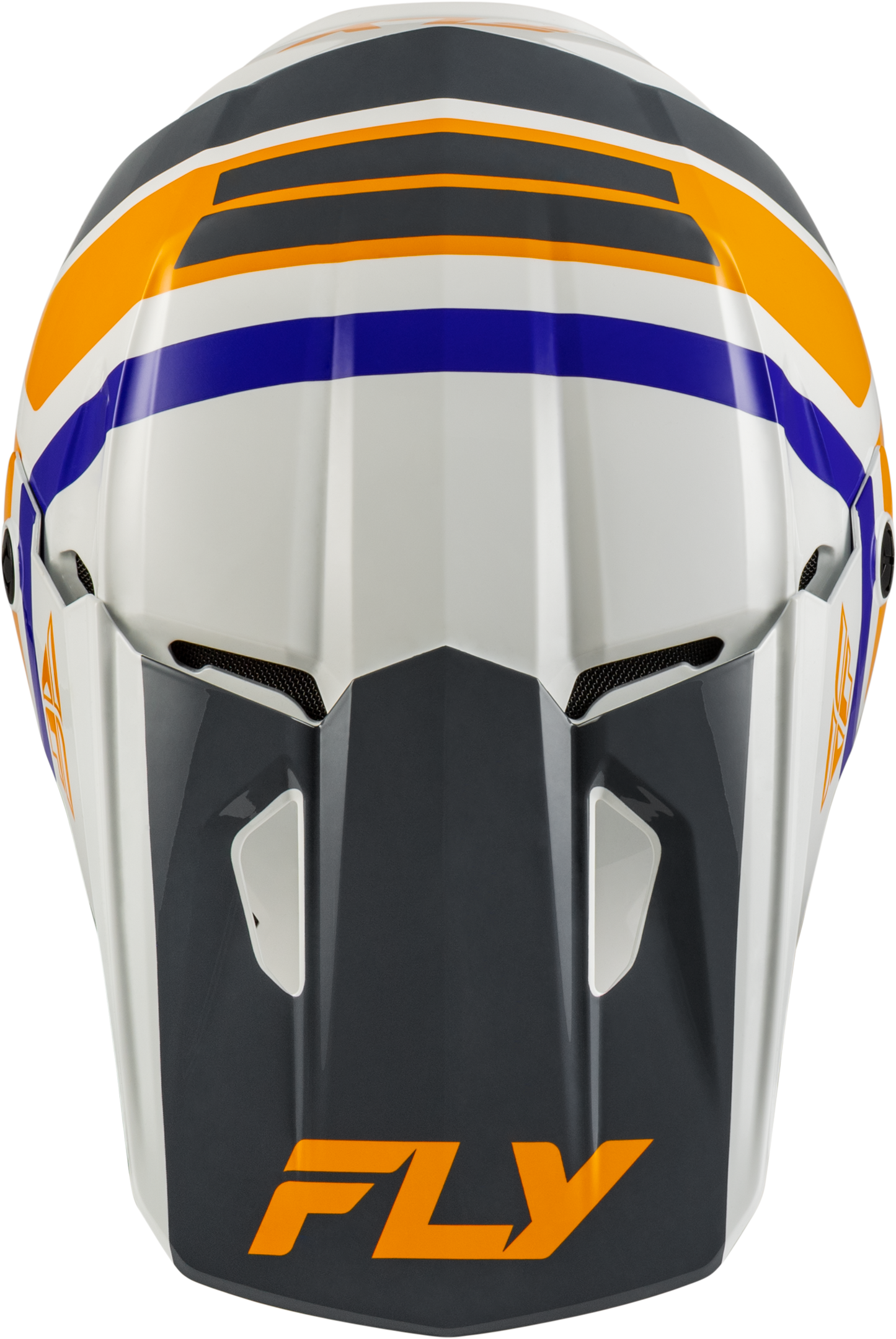 Youth Kinetic Scrap Helmet White/Orange/Blue/Grey Yl