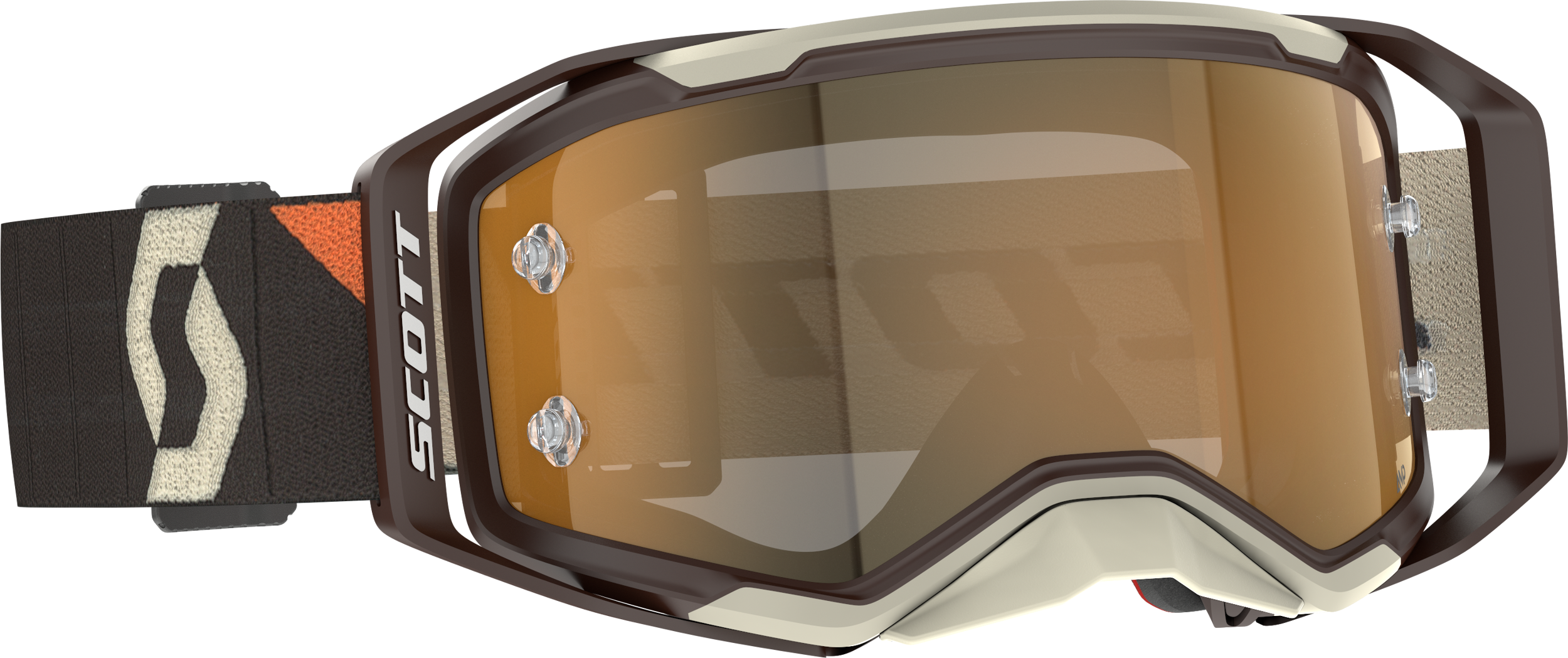 Prospect 2.0 Amp Goggle Dp Brn/Bge Amp Gld Chrm Work