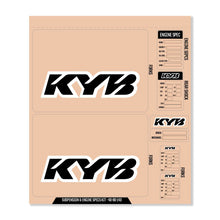 Kyb Decal Kit Black Kyb Fork/Shock/Eng Spec