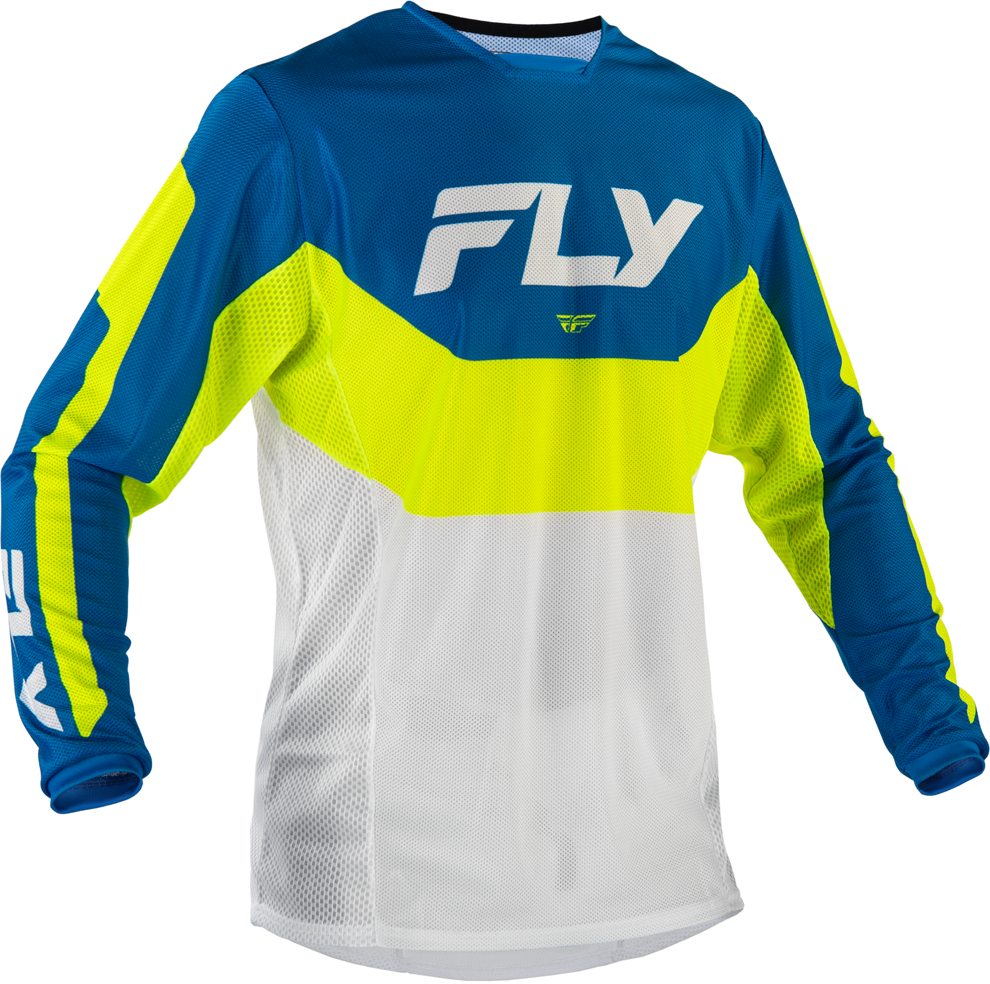Kinetic Mesh Jersey Blue/White/Hi Vis Sm