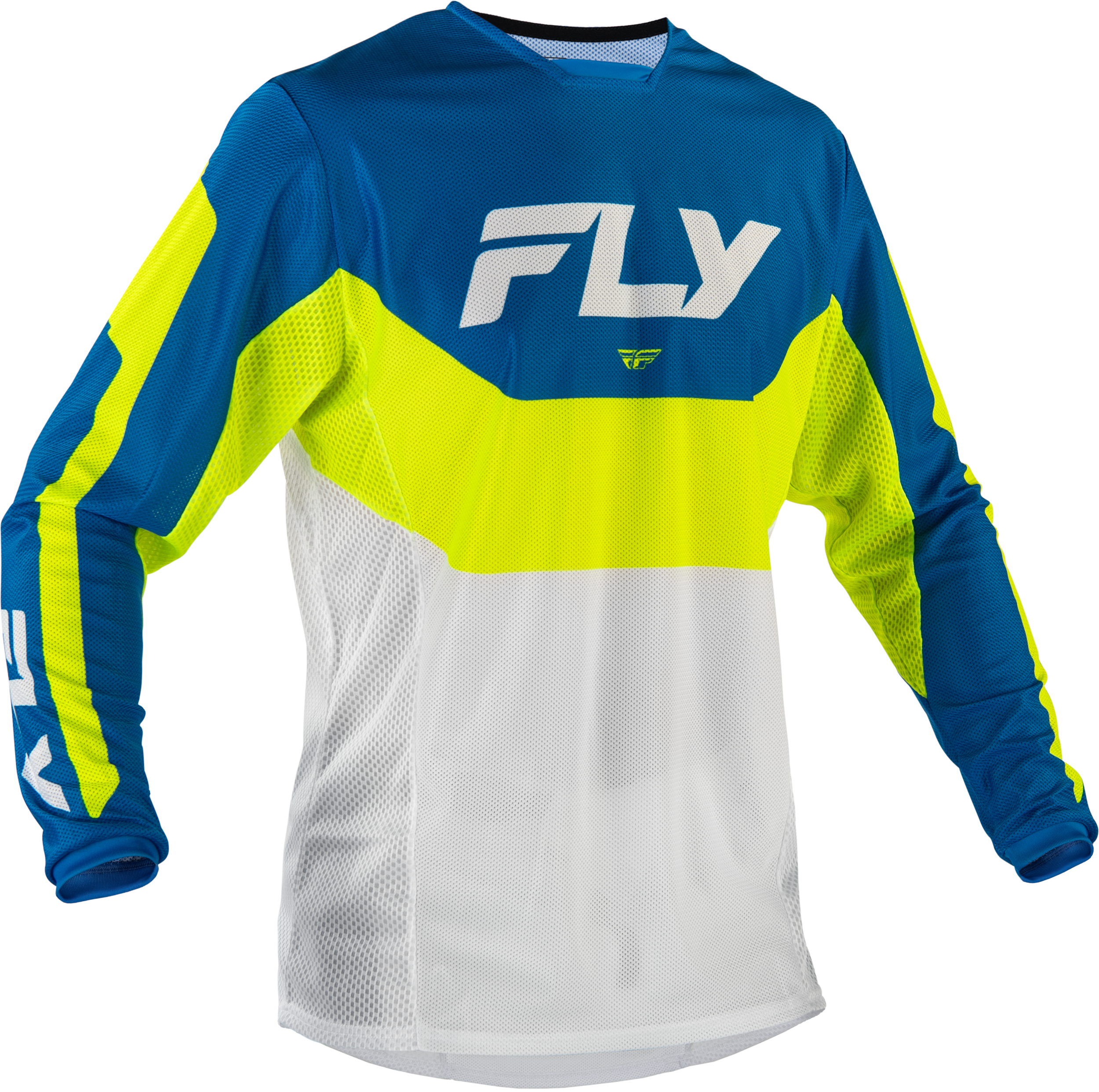 Kinetic Mesh Jersey Blue/White/Hi Vis Sm