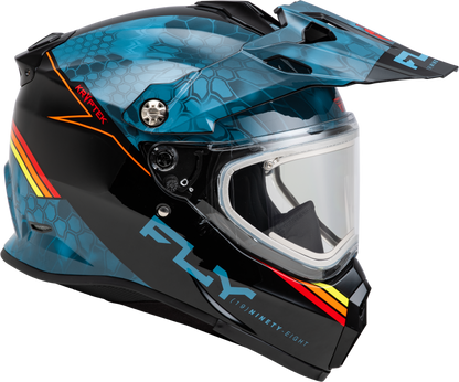 Trekker Cw Conceal Helmet Elec Shld Slate/Black/Red Lg