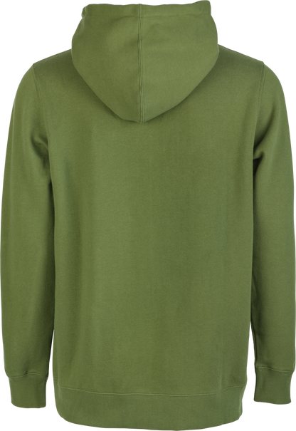 Fly Corporate Zip Up Hoodie Olive Md