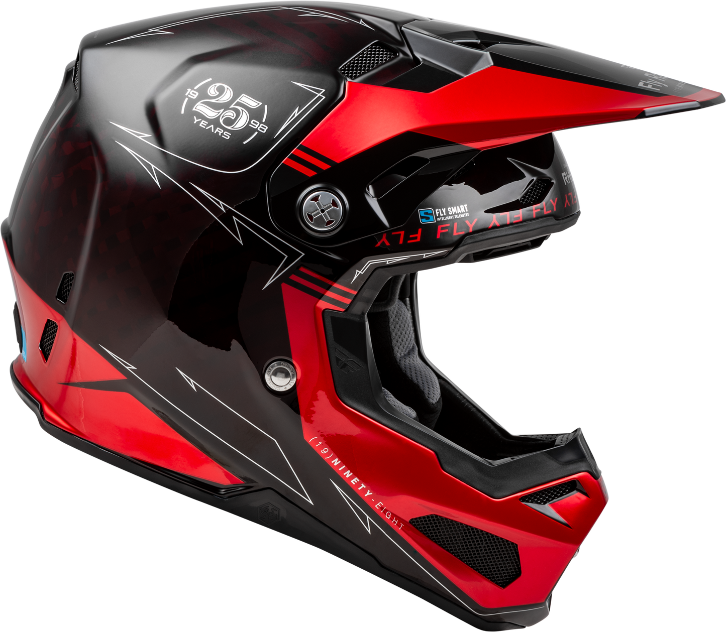 Youth Formula S Carbon Legacy Helmet Red Carbon/Black Yl