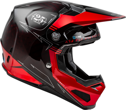 Youth Formula S Carbon Legacy Helmet Red Carbon/Black Yl