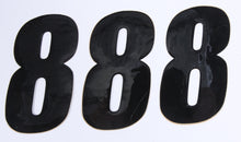 Number 8 Black 4" 3/Pk