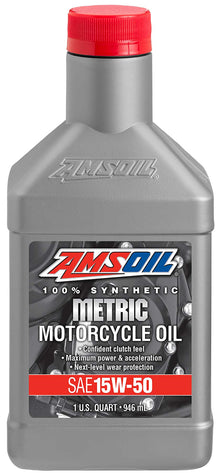 AMSOIL 15W-50 100% Synthetic Metric Motorcycle Oil