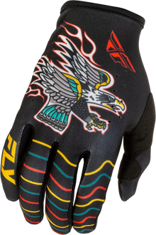 Lite Americana Gloves Black/Red/Gold 3x