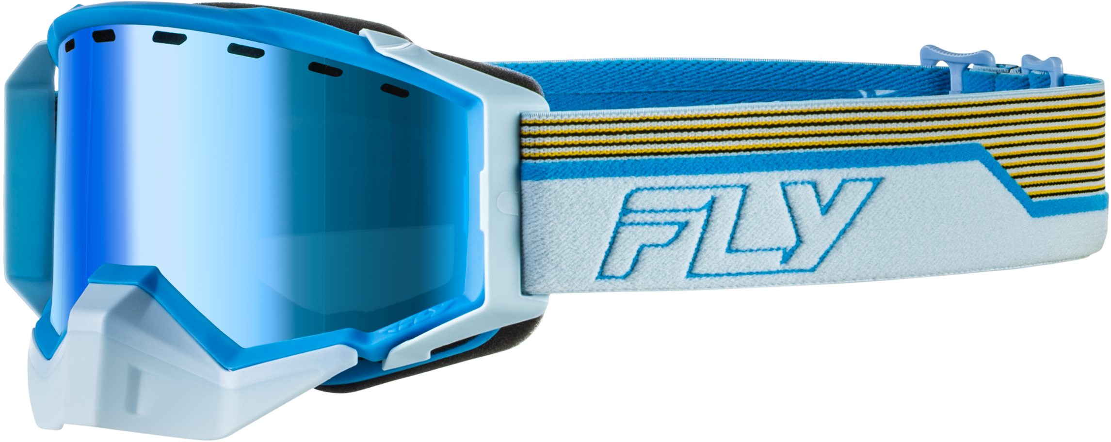 Zone Elite Sn Goggle Bl/Lt Gry W/Dark Blue Mir/Plrzd Amb Lens