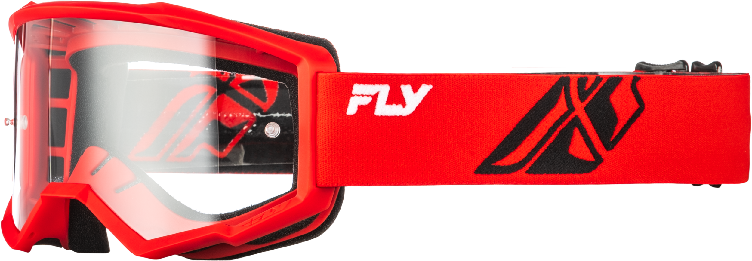 Focus Goggle Red/Black W/ Clear Lens
